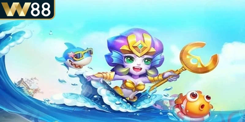 Bắn Cá Tiểu Tiên Cá - Trải Nghiệm Đại Dương Huyền Ảo 2 Bắn cá tiểu tiên cá được xây dựng dựa trên bối cảnh đại dương rộng lớn