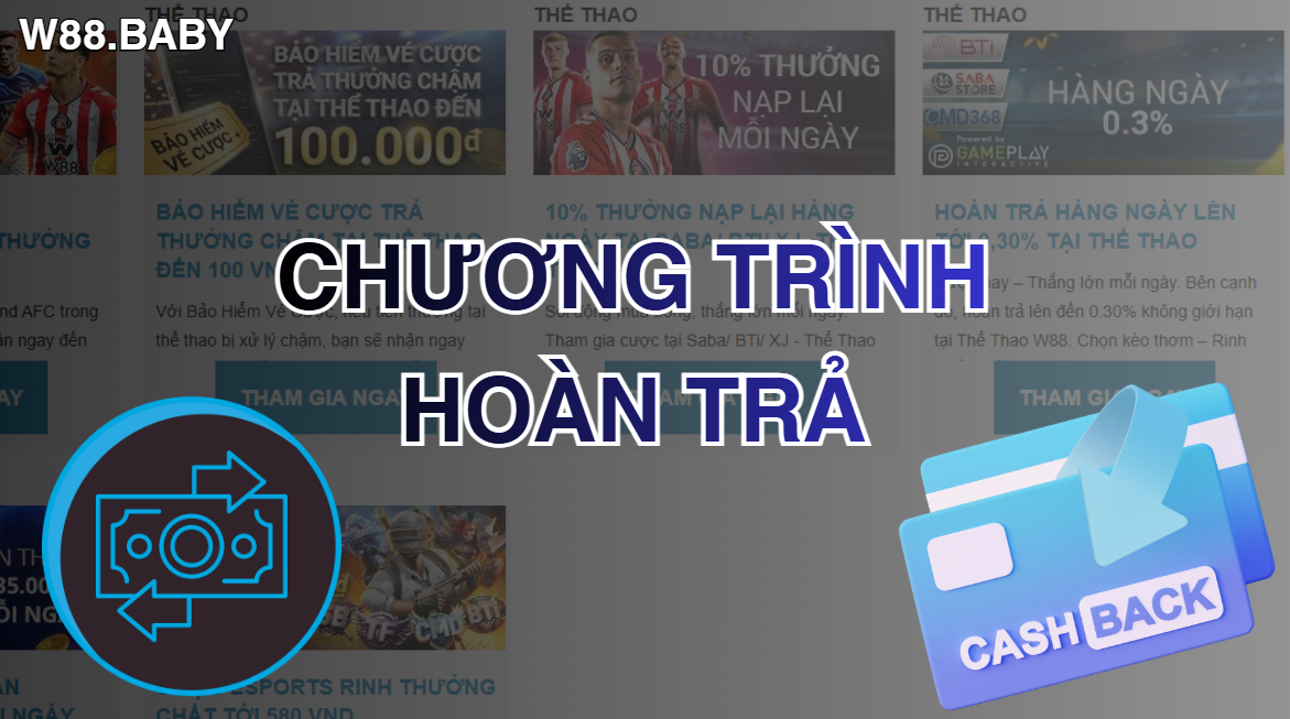 Top Các Chương Trình Hoàn Trả Cho Thành Viên W88 1 chuong trinh hoan tra w88